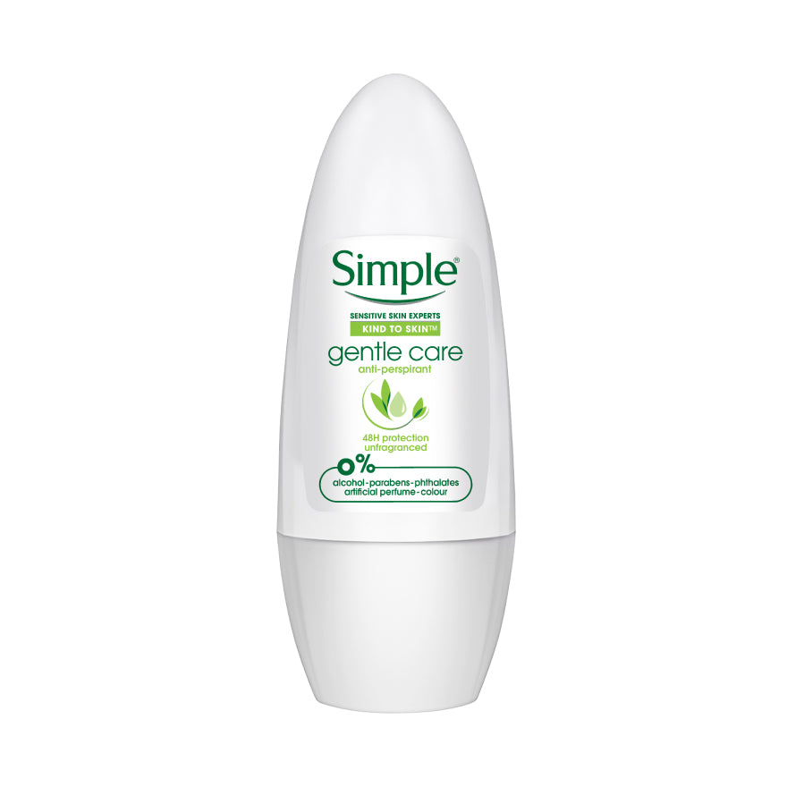 SIMPLE GENTLE CARE ANTI-PERSPIRANT ROLL ON 45ML