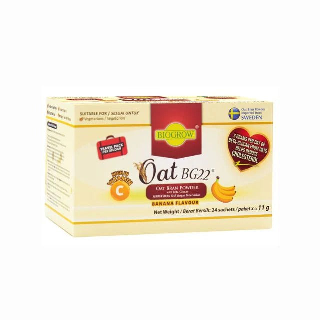 BIOGROW OAT BG22 BANANA FLAVOR 11G 24S