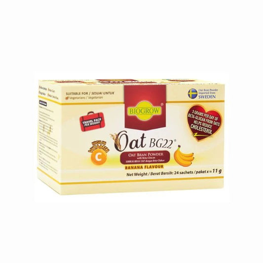 BIOGROW OAT BG22 BANANA FLAVOR 11G 24S