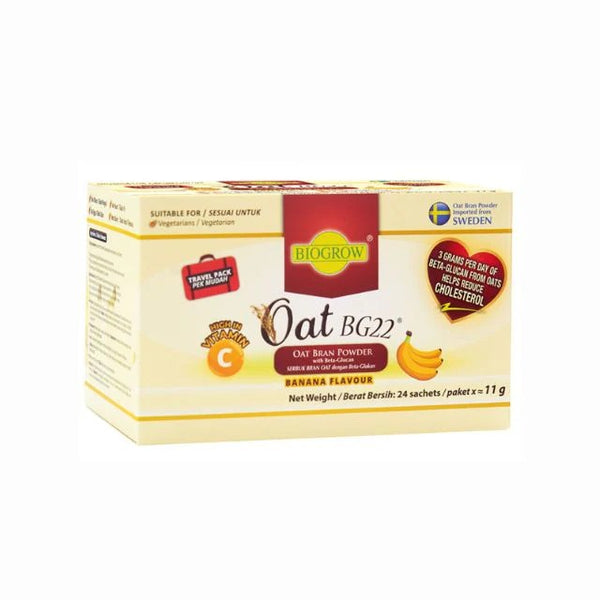 BIOGROW OAT BG22 BANANA FLAVOR 11G 24S