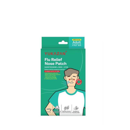 YUKAZAN ADULT FLU RELIEF NOSE PATCH 6S