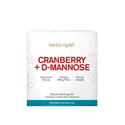HERBS OF GOLD CRANBERRY+D-MANNOSE 30S