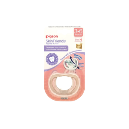PIGEON SKIN FRIENDLY PACIFIER M BEIGE 1S