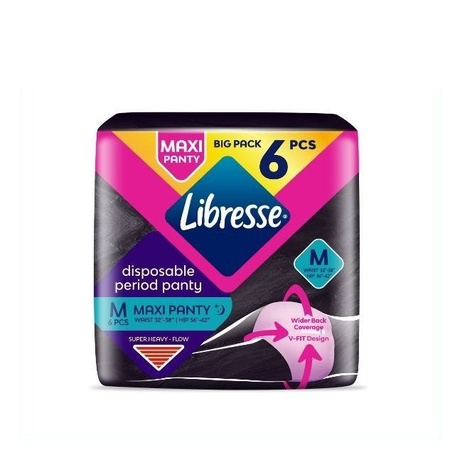 LIBRESSE MAX SECURITY MAXI PANTIES M 6S