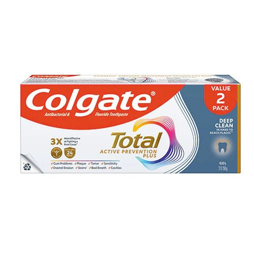 COLGATE TOOTHPASTE TOTAL DEEP CLEAN 150G 2S