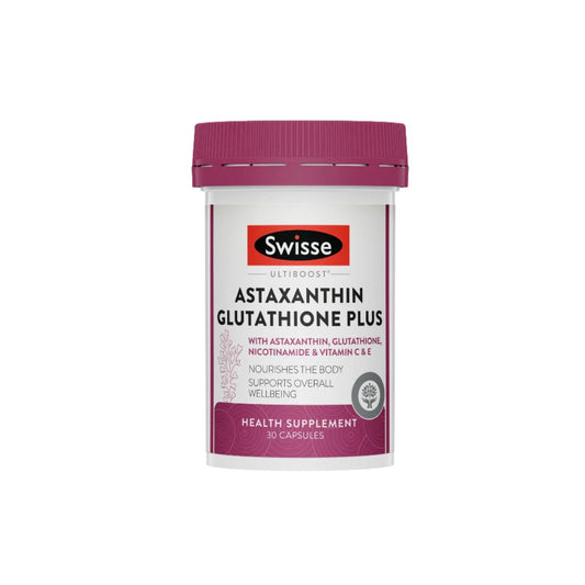 SWISSE ULTIBOOST ASTAXANTHIN GLUTATHIONE PLUS 30 CAP