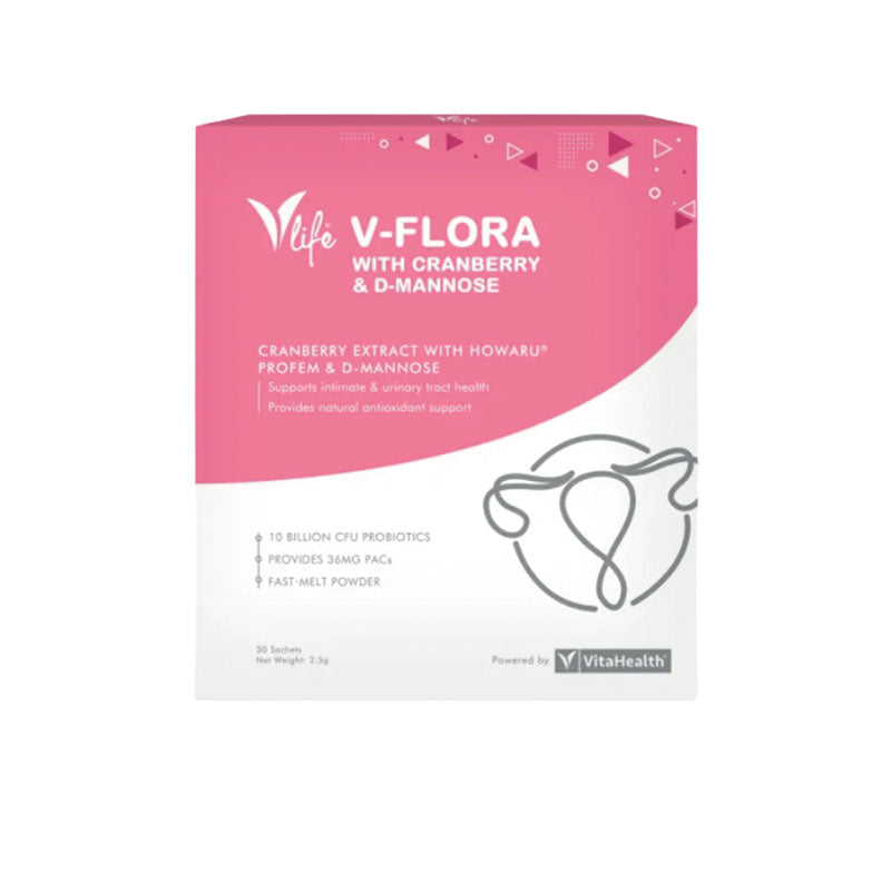 VLIFE V-FLORA WITH CRANBERRY & D-MANNOSE 30S