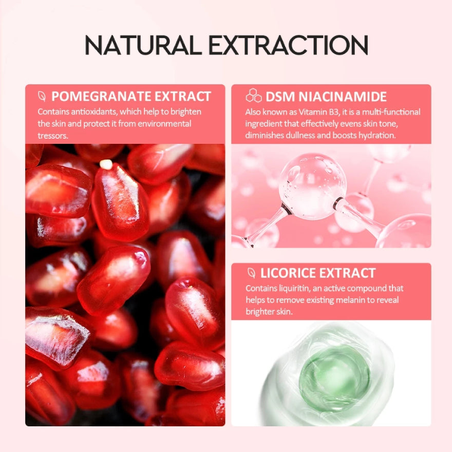 GLAD2GLOW POMEGRANATE 10% NIACINAMIDE POWER BRIGHT SERUM 17ML