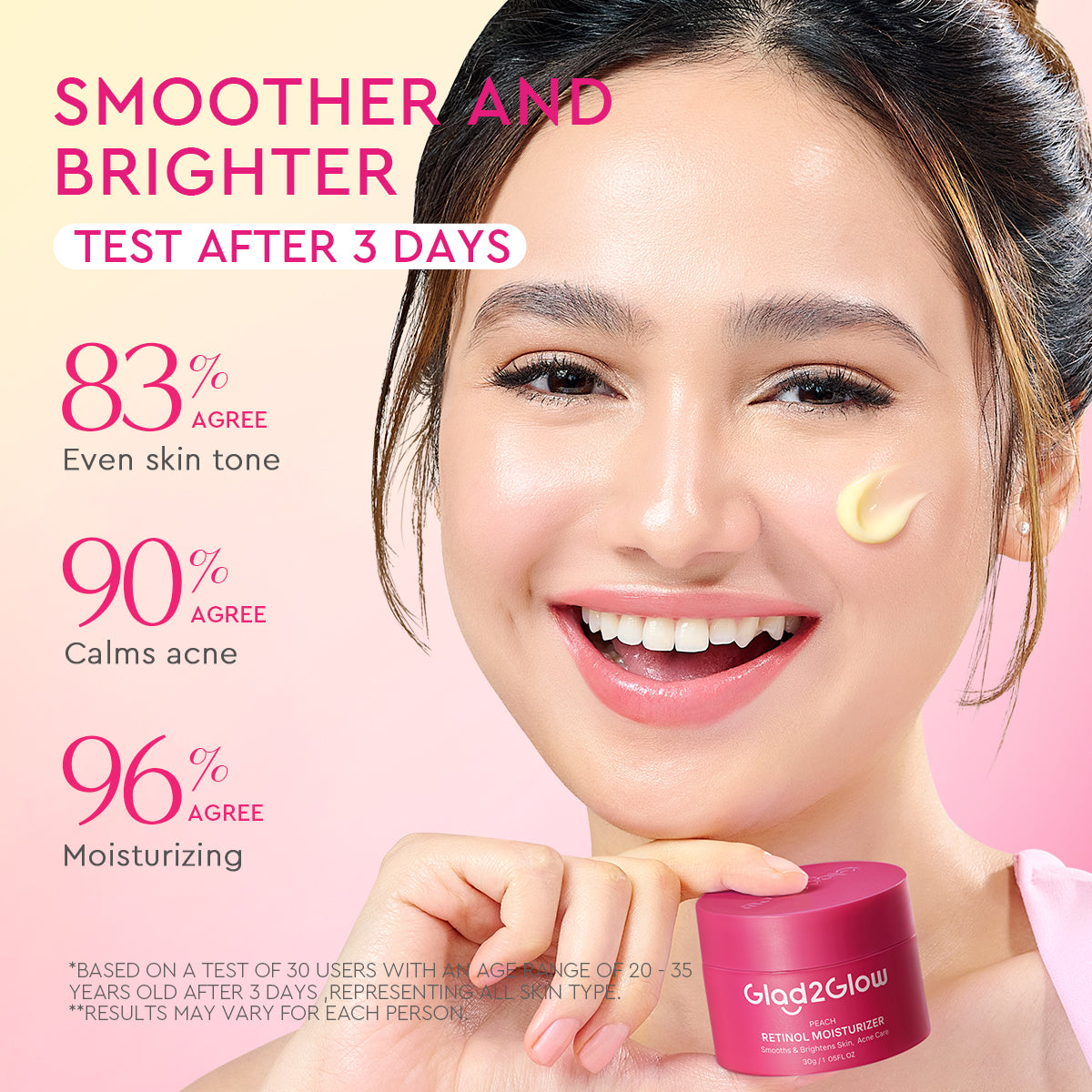 GLAD2GLOW PEACH RETINOL MOISTURIZER 30G