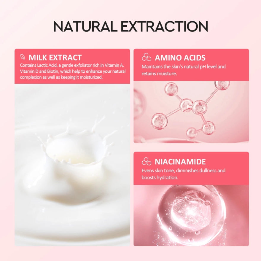 GLAD2GLOW MILK AMINO ACIDS BRIGHTENING CLEANSER 80G