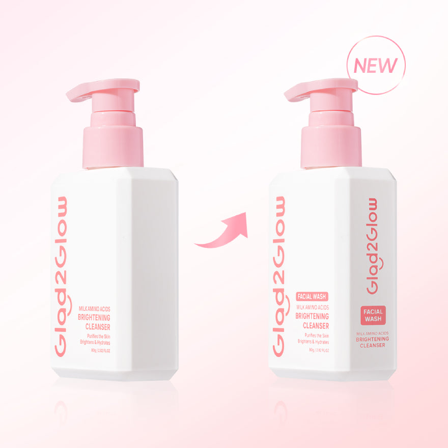 GLAD2GLOW MILK AMINO ACIDS BRIGHTENING CLEANSER 80G