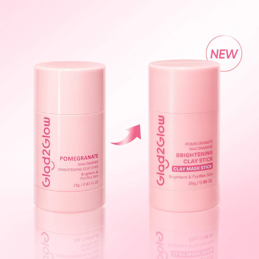 GLAD2GLOW POMEGRANATE NIACINAMIDE BRIGHTENING CLAY STICK 25G