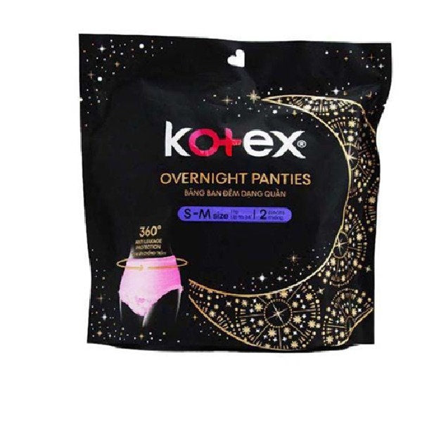 KOTEX OVERNIGHT PANTIES HERBAL S/M 2S