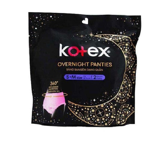 KOTEX OVERNIGHT PANTIES HERBAL S/M 2S