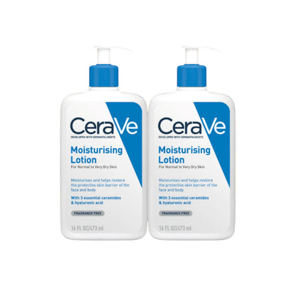 CERAVE MOISTURISING LOTION 473ML 2S FOC HYDRATING CLEANSER 30ML