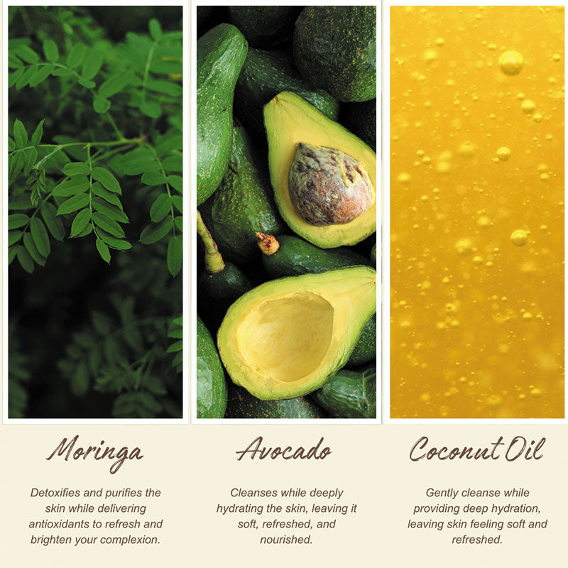 NATURESENTIALS BODY WASH MORINGA & AVOCADO 480ML