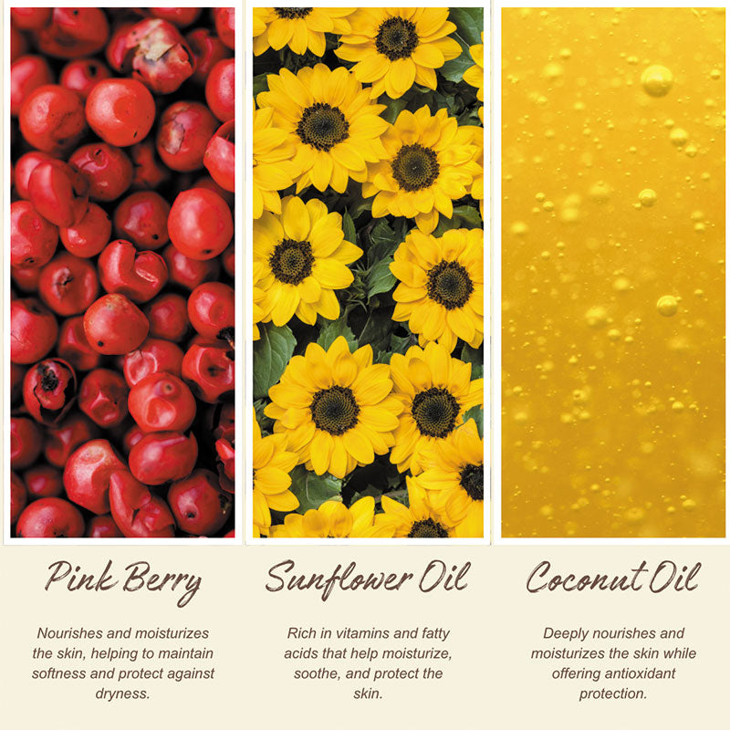 NATURESENTIALS BODY WASH PINK BERRY & SUNFLOWER 480ML