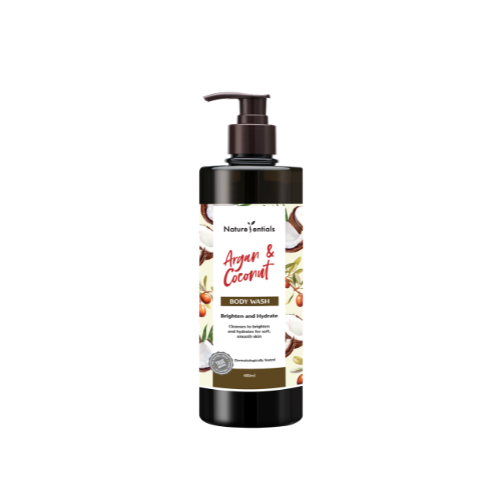 NATURESENTIALS BODY WASH ARGAN & COCONUT 480ML