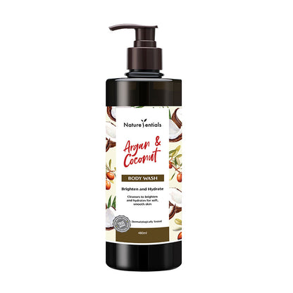 NATURESENTIALS BODY WASH ARGAN & COCONUT 480ML