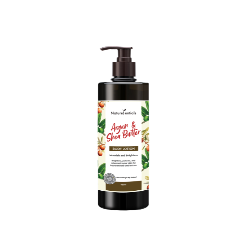 NATURESENTIALS ARGAN & SHEA BUTTER BODY LOTION 480ML