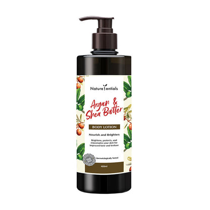 NATURESENTIALS ARGAN & SHEA BUTTER BODY LOTION 480ML