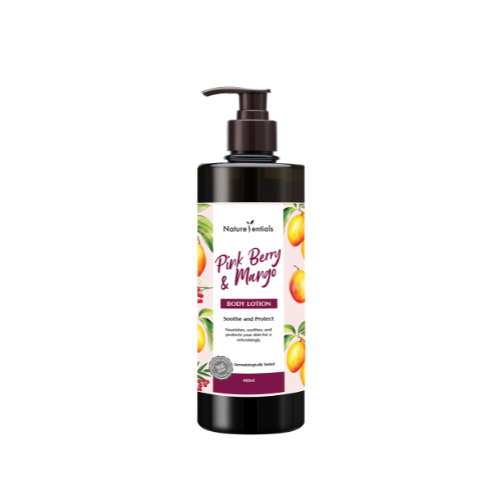 NATURESENTIALS PINK BERRY & MANGO BODY LOTION 480ML