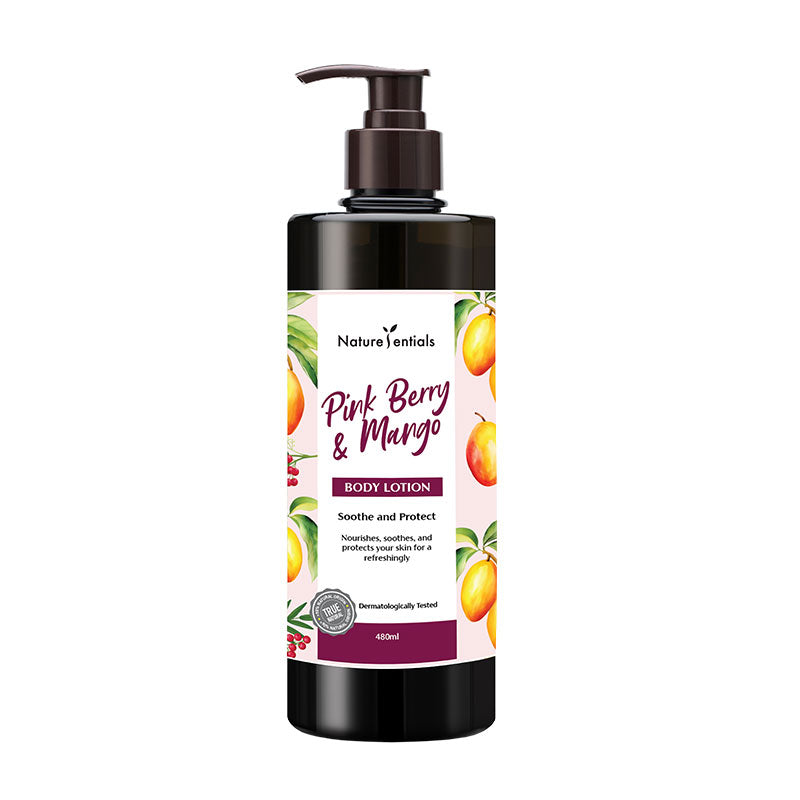 NATURESENTIALS PINK BERRY & MANGO BODY LOTION 480ML
