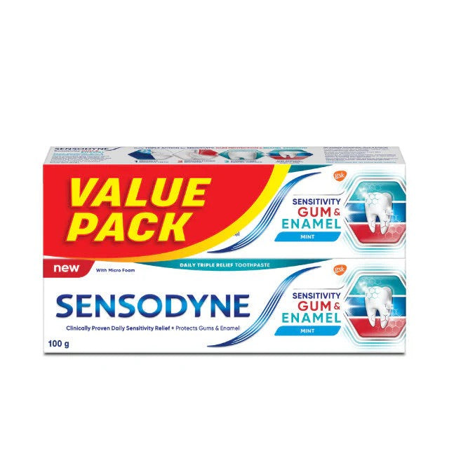 SENSODYNE SENSITIVITY GUM & ENAMEL TOOTHPASTE 100G 2S