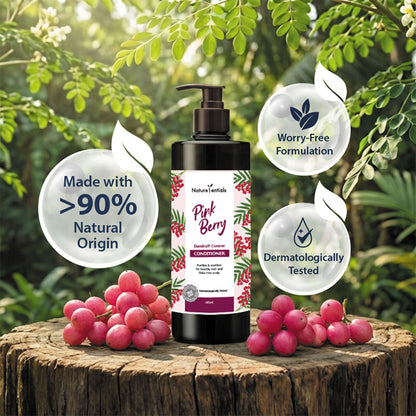 NATURESENTIALS DANDRUFF CONTROL CONDITIONER PINK BERRY 480ML