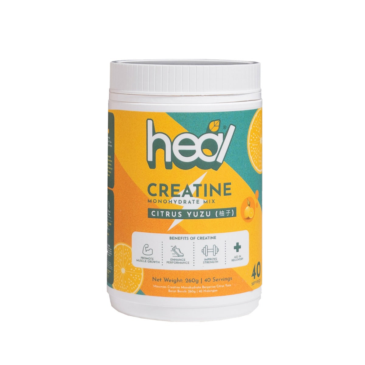 HEAL CREATINE MONOHYDRATE MIX CITRUS YUZU 260G