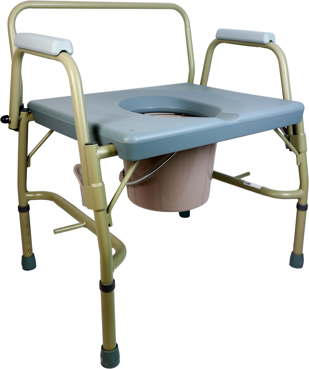 ROGER DELUXE DROP ARM COMMODE CHAIR DCM003