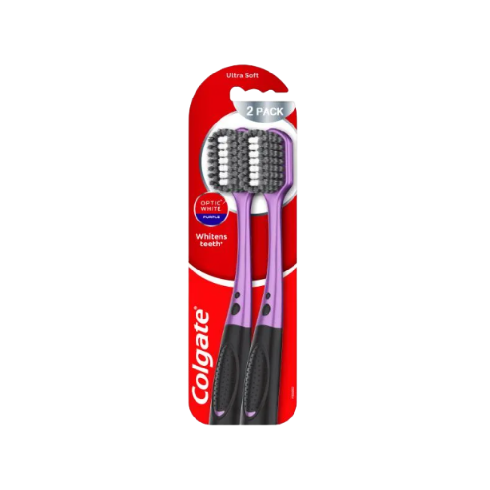COLGATE TOOTHBRUSH OPTIC WHITE PURPLE 2S