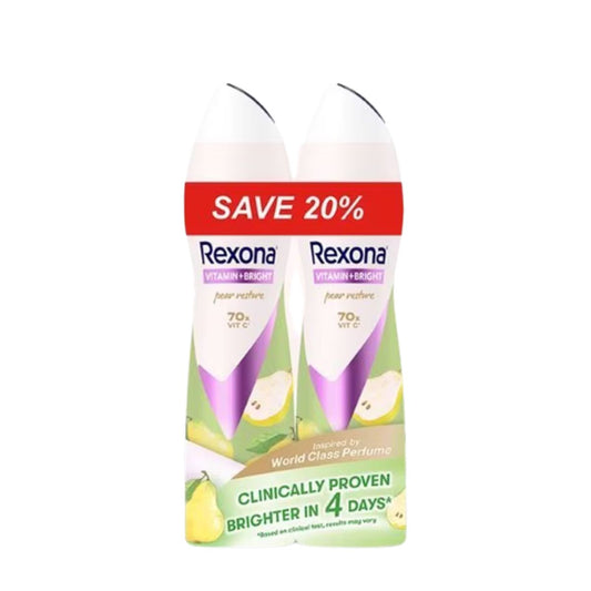 REXONA WOMEN DEODORANT SPRAY PEAR RESTORE 135ML 2S