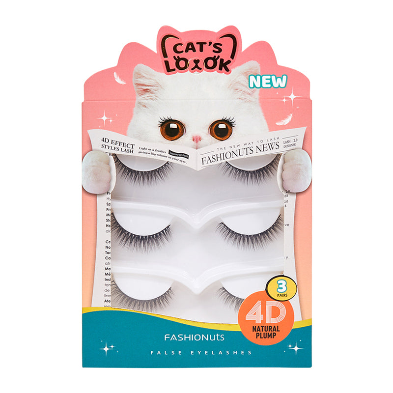 UUYP CAT'S LOOK EYELASHES PINK