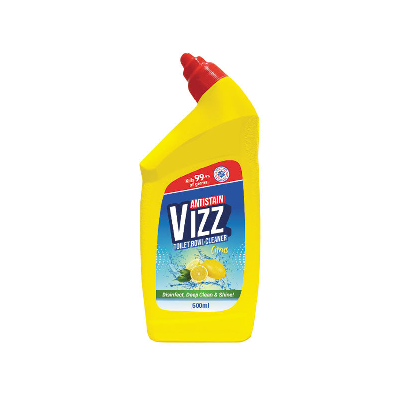 VIZZ ANTISTAIN TOILET BOWL CLEANER-CITRUS 500ML