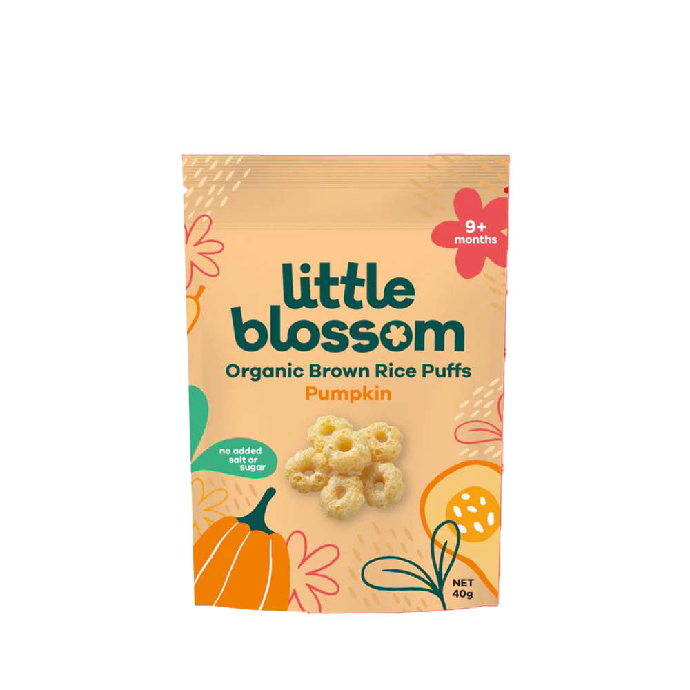 LITTLE BLOSSOM RICE PUFFS PUMPKIN 40G