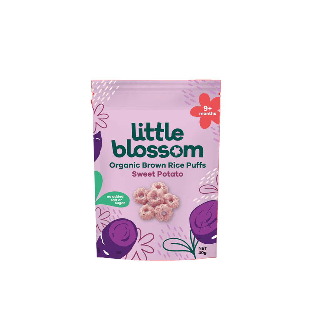 LITTLE BLOSSOM RICE PUFFS SWEET POTATO 40G