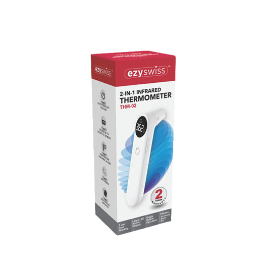 EZYSWISS 2-IN-1 (EAR/FOREHEAD) INFRARED THERMOMETER THM-02