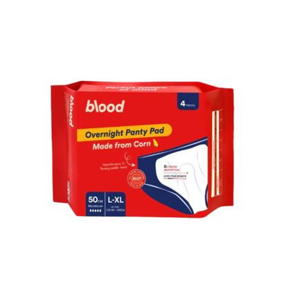 BLOOD CORN OVERNIGHT PANTY PAD L-XL 4S