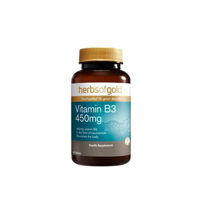 HERBS OF GOLD VITAMIN B3 450MG 2X60S