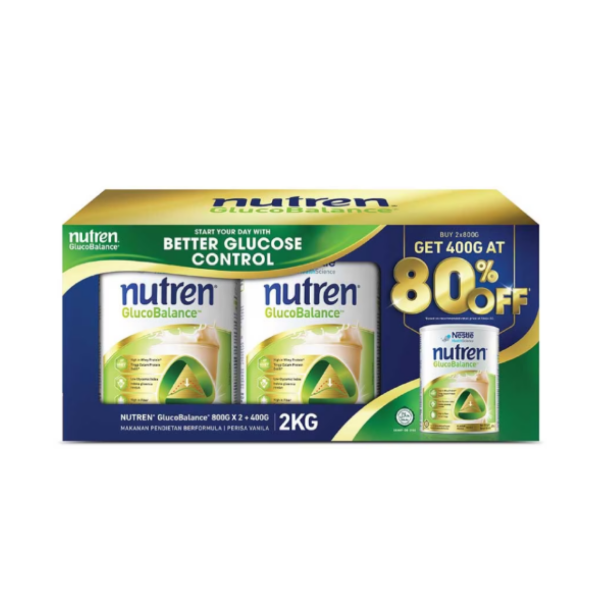NUTREN GLUCOBALANCE VAN JUMBO PACK 2KG