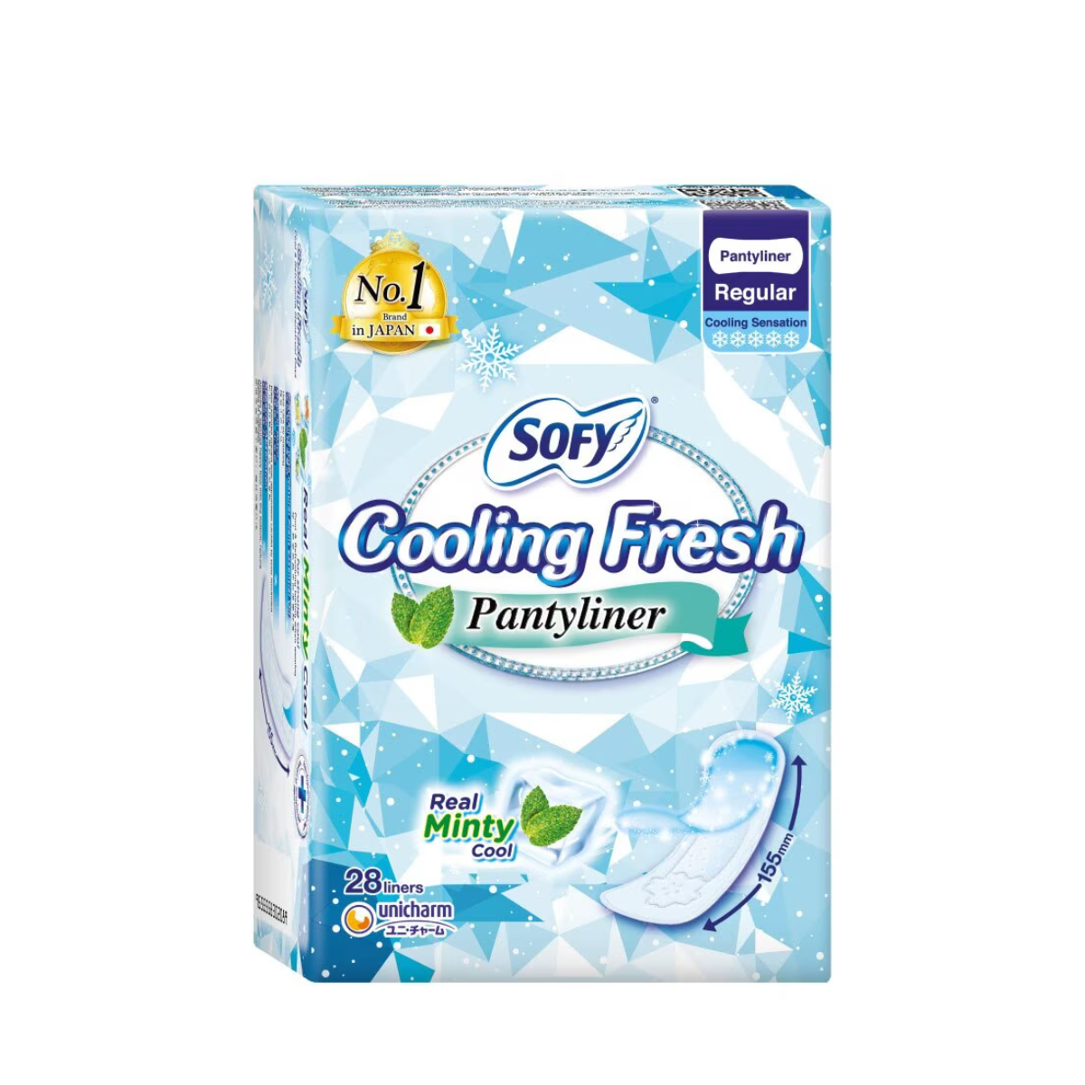SOFY COOLING FRESH 155MM 40S