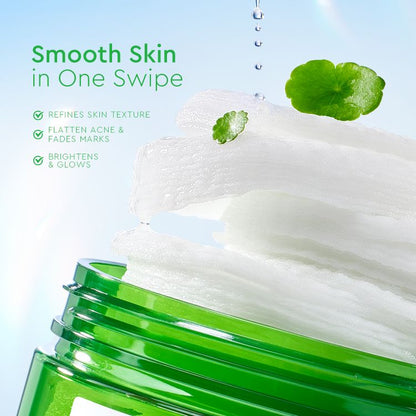 GLAD2GLOW CENTELLA SALICYLIC ACID EXFOLIATING ACNE PADS 30 PCS