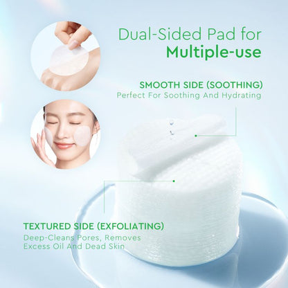 GLAD2GLOW CENTELLA SALICYLIC ACID EXFOLIATING ACNE PADS 30 PCS