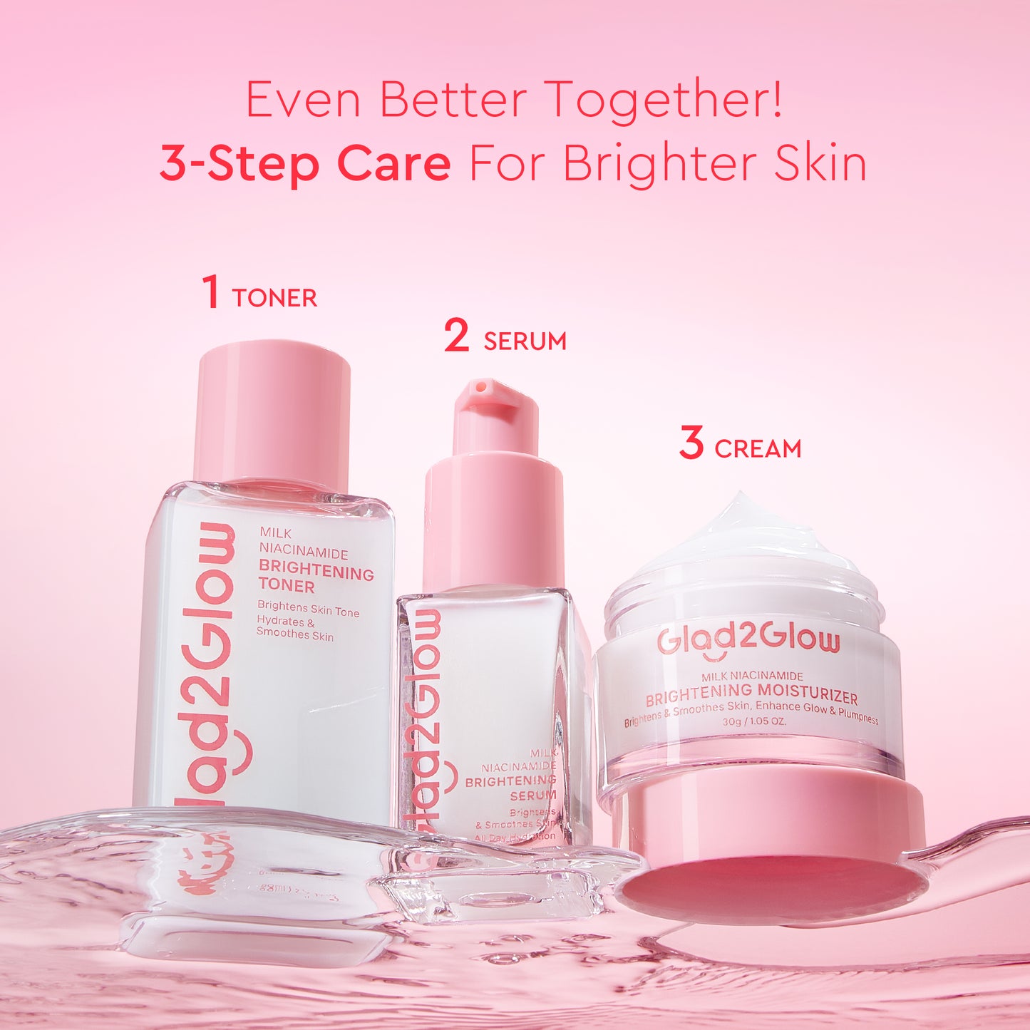 GLAD2GLOW MILK NIACINAMIDE BRIGHTENING MOISTURIZER 30G