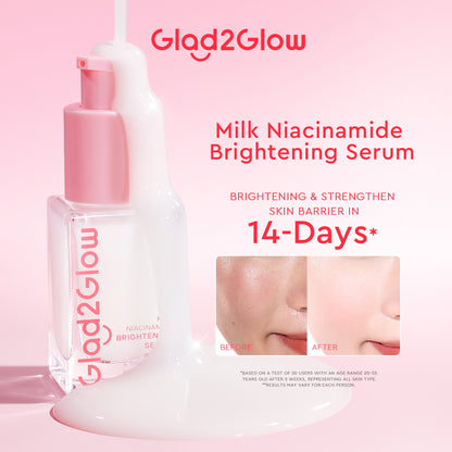 GLAD2GLOW MILK NIACINAMIDE BRIGHTENING SERUM 17ML