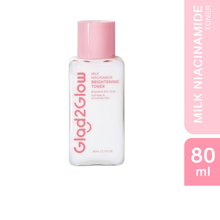 GLAD2GLOW MILK NIACINAMIDE BRIGHTENING TONER 80ML