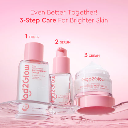 GLAD2GLOW MILK NIACINAMIDE BRIGHTENING TONER 80ML