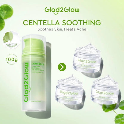 GLAD2GLOW CENTELLA ALLANTOIN SOOTHING GEL MOISTURIZER 100G