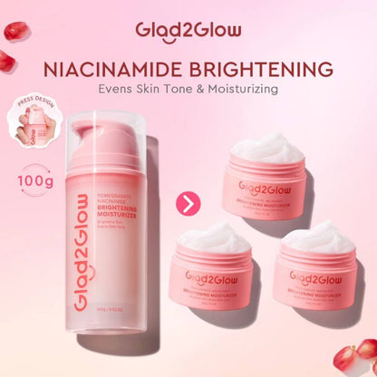GLAD2GLOW POMEGRANATE NIACINAMIDE BRIGHTENING MOISTURIZER 100G